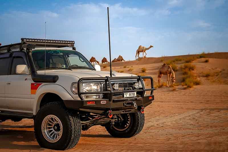 high power long-range gmrs mobile radio ra87 with heavy-duty antenna