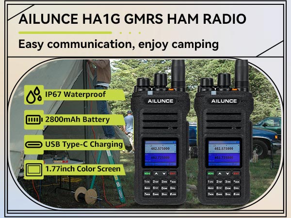 RETEVIS GMRS RADIO AILUNCE HA1G