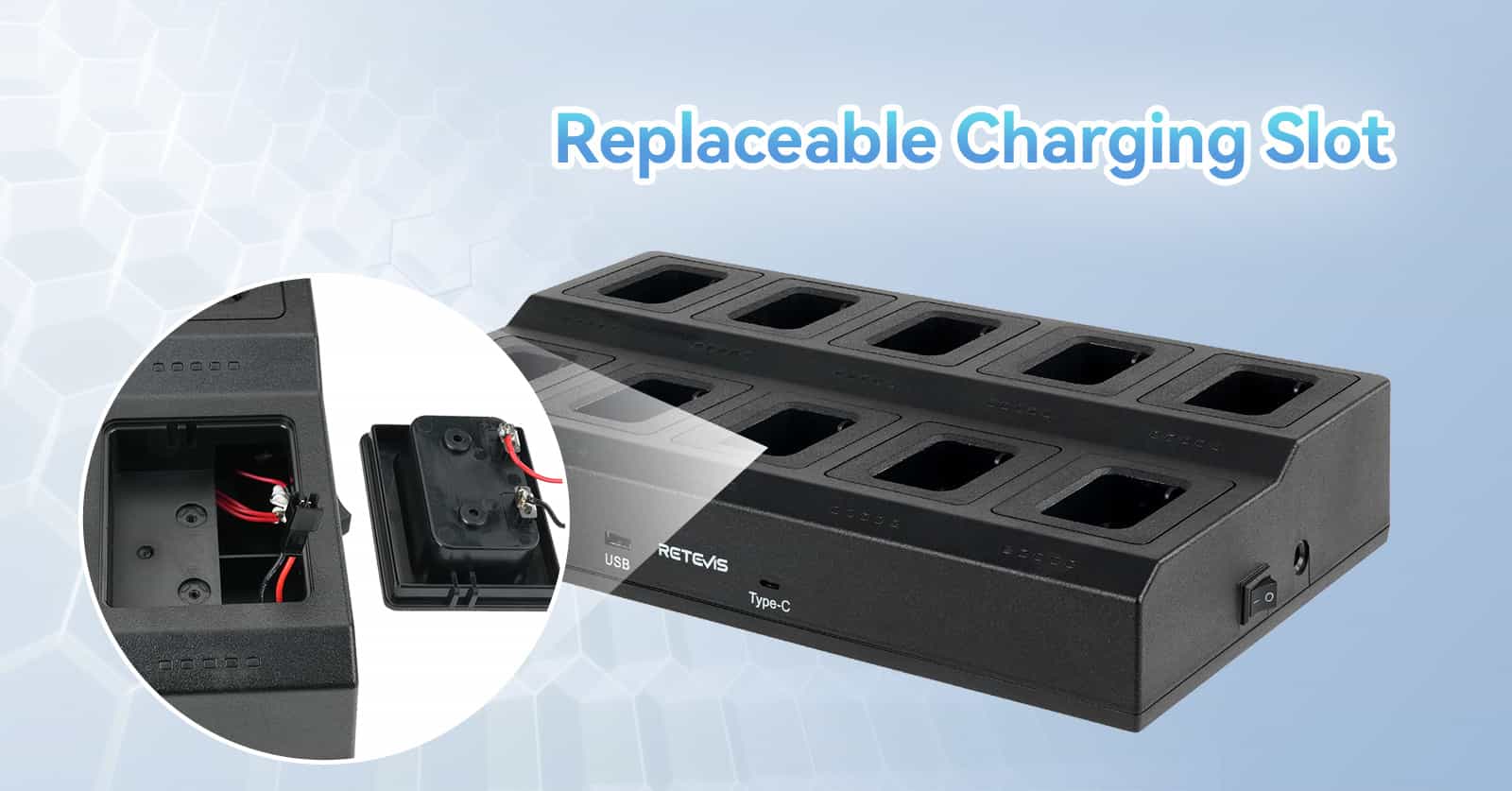 Replaceable Charging Slots