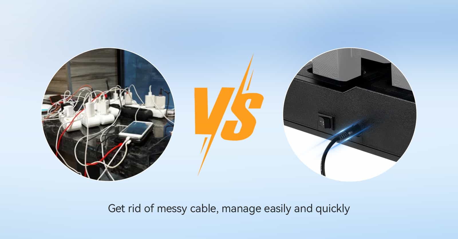 Get rid of messy cable