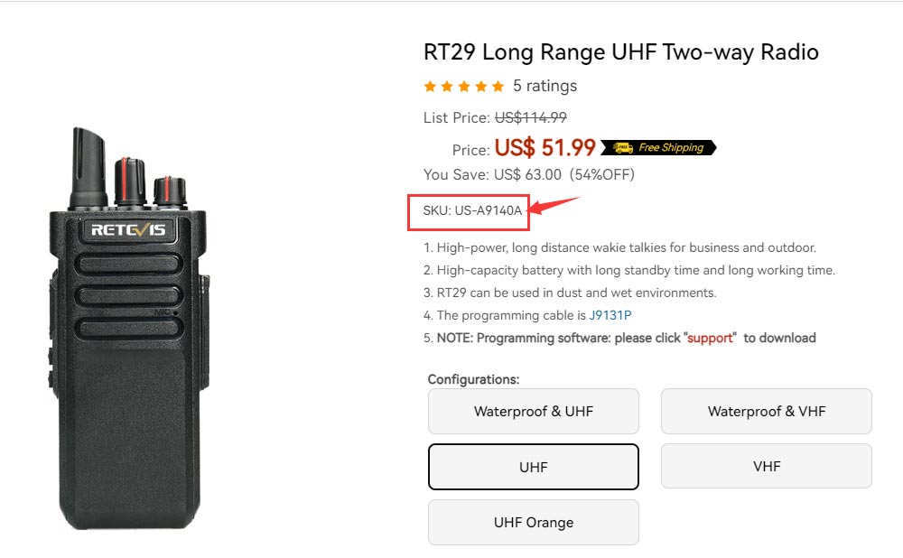 walkie talkie for tractial