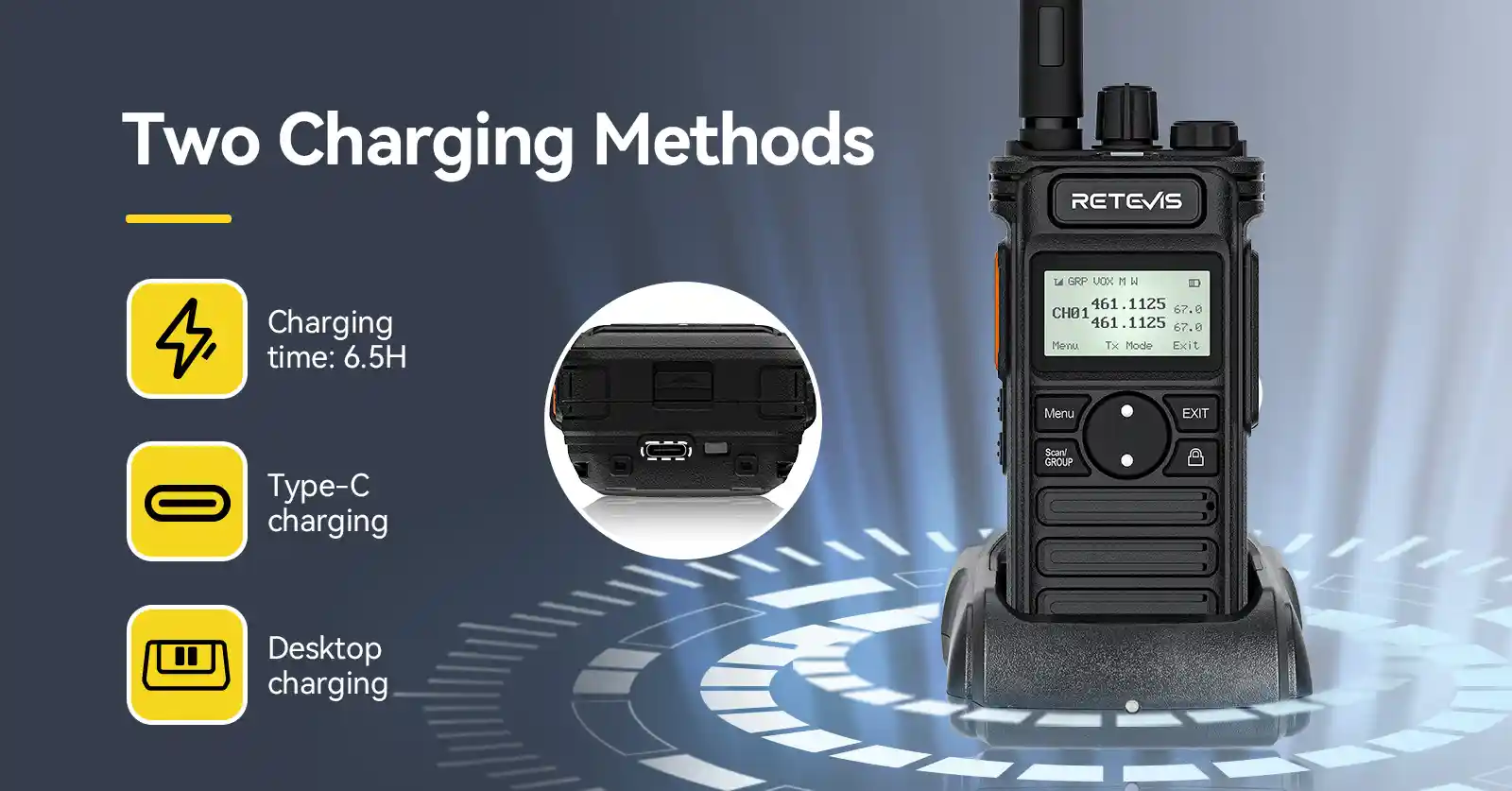 rt86s with 2600mah battery and support type-c charging