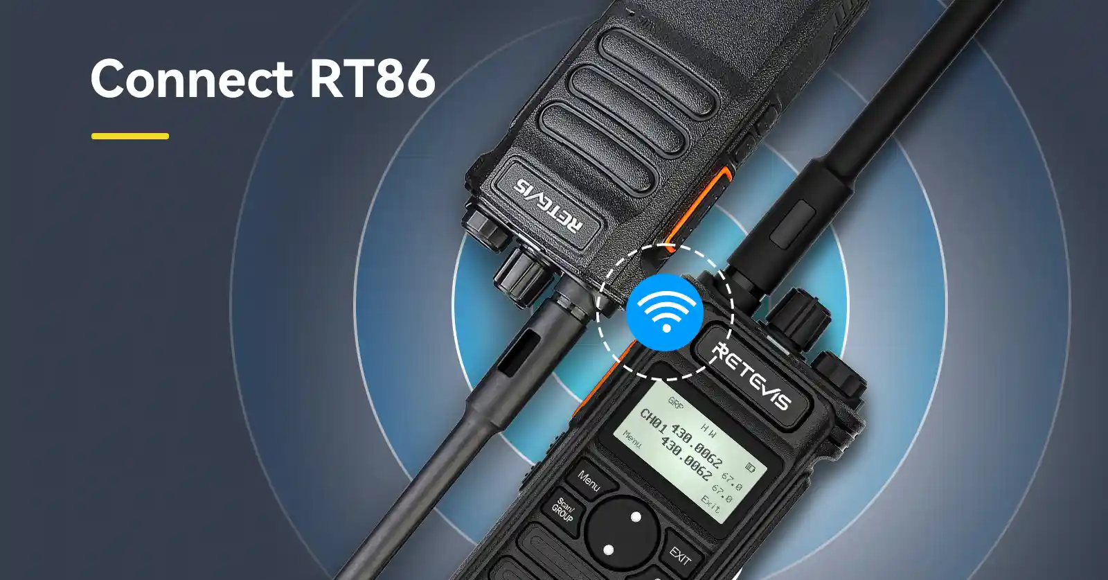 communicate with retevis RT86