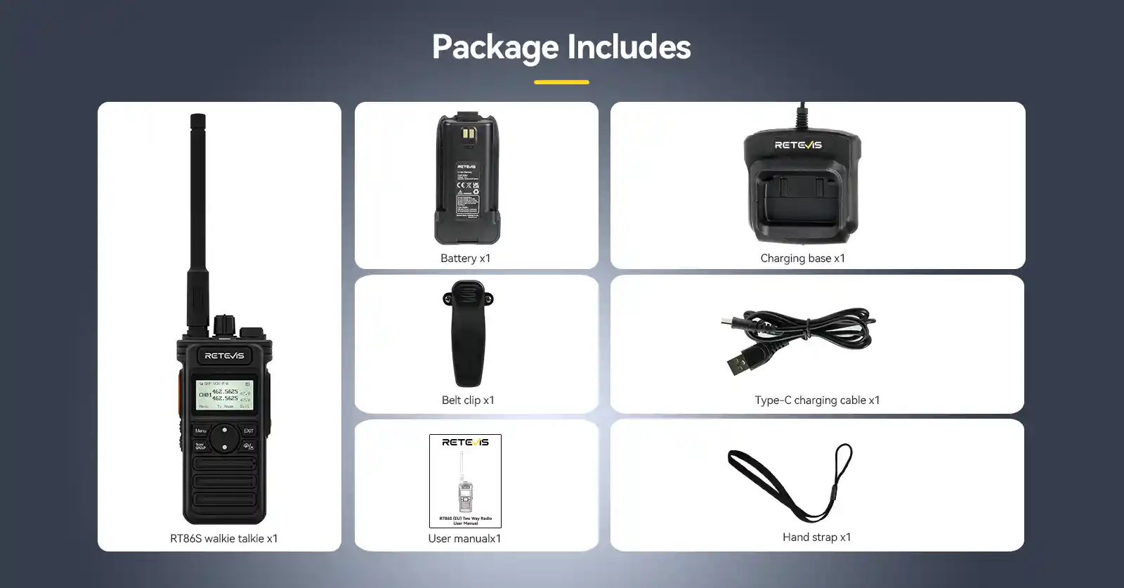 package includes