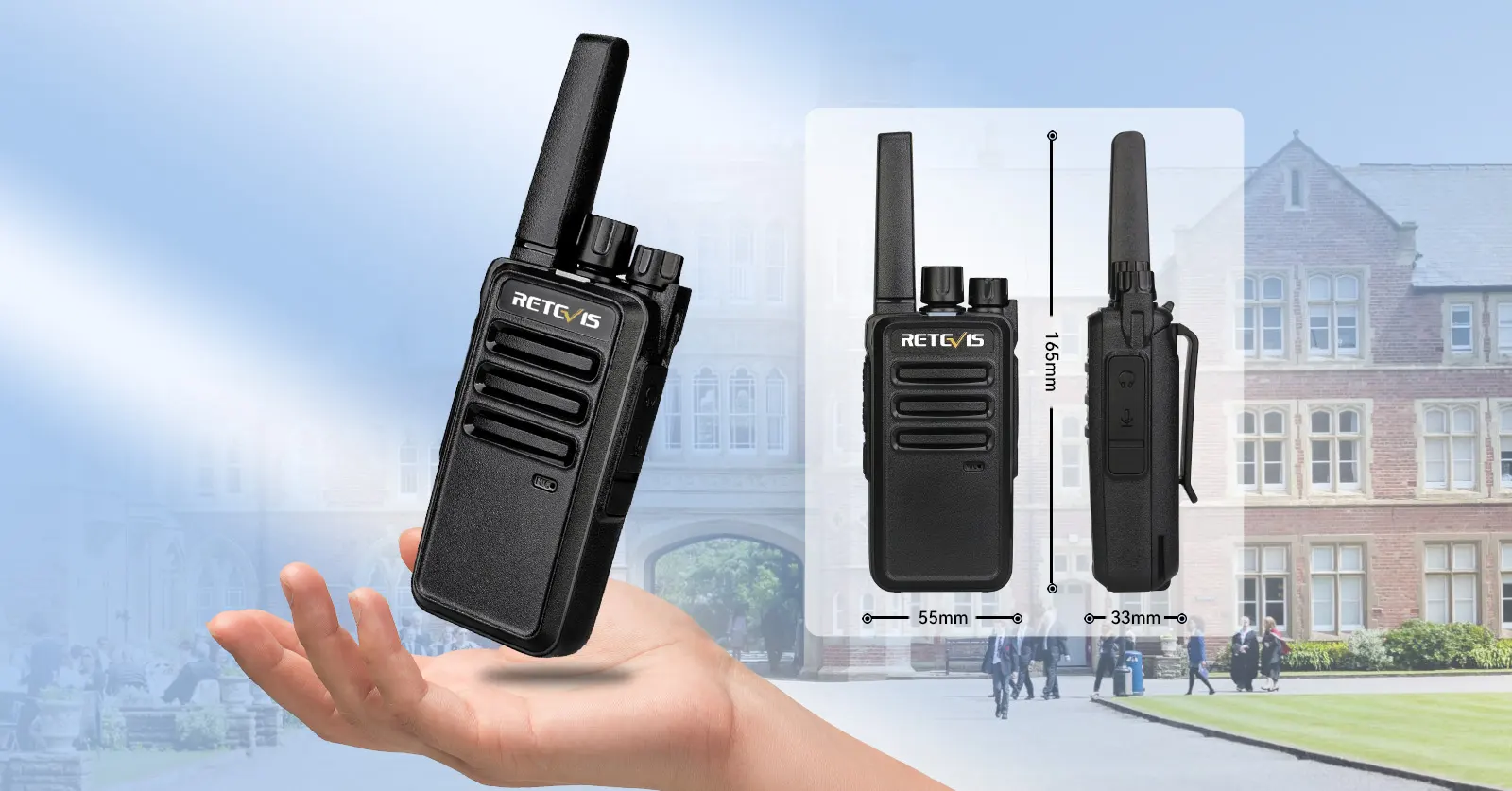 Retevis RT68 Lightweight 2 Way Radios