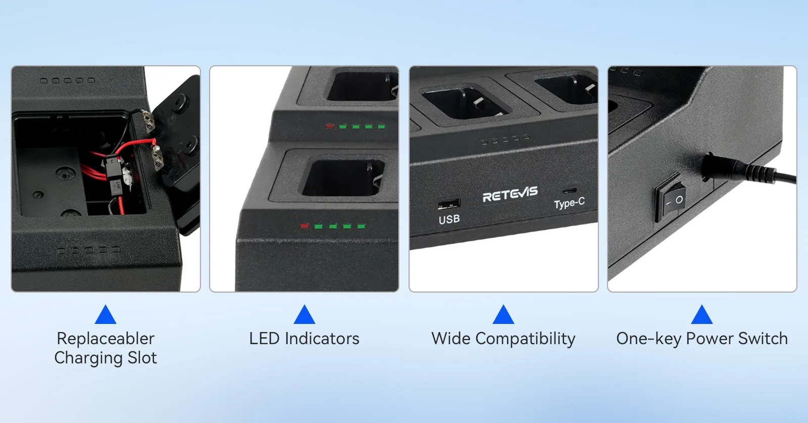 10 Way Charger with Convenient Features