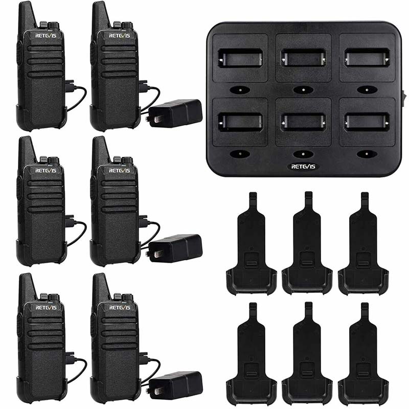 A9121G-Retevis-RT22-Mini-Walkie-Talkie-6PCS-with-6-Way-Charger-and-2-Port-Adapters