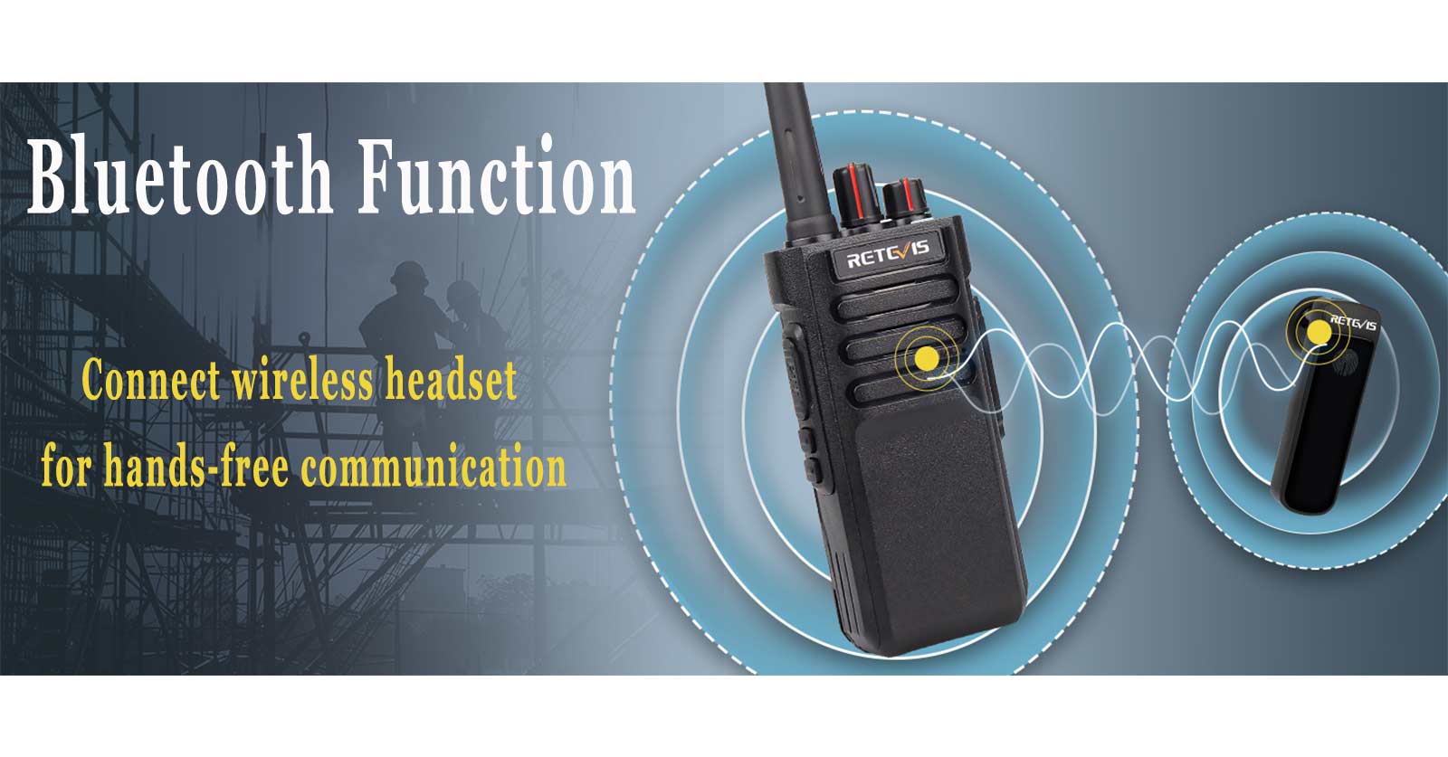 retevis rt29d two way radio with bluetooth