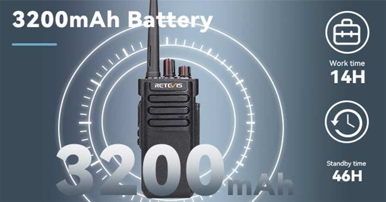 walkie talkie with type-c charging