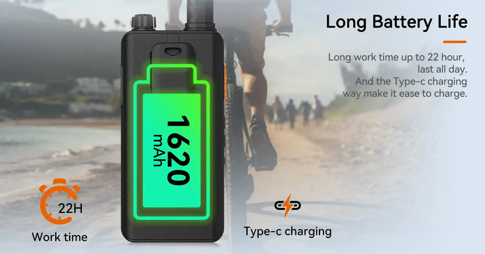 Retevis B3B Walkie Talkie Long Battery Life