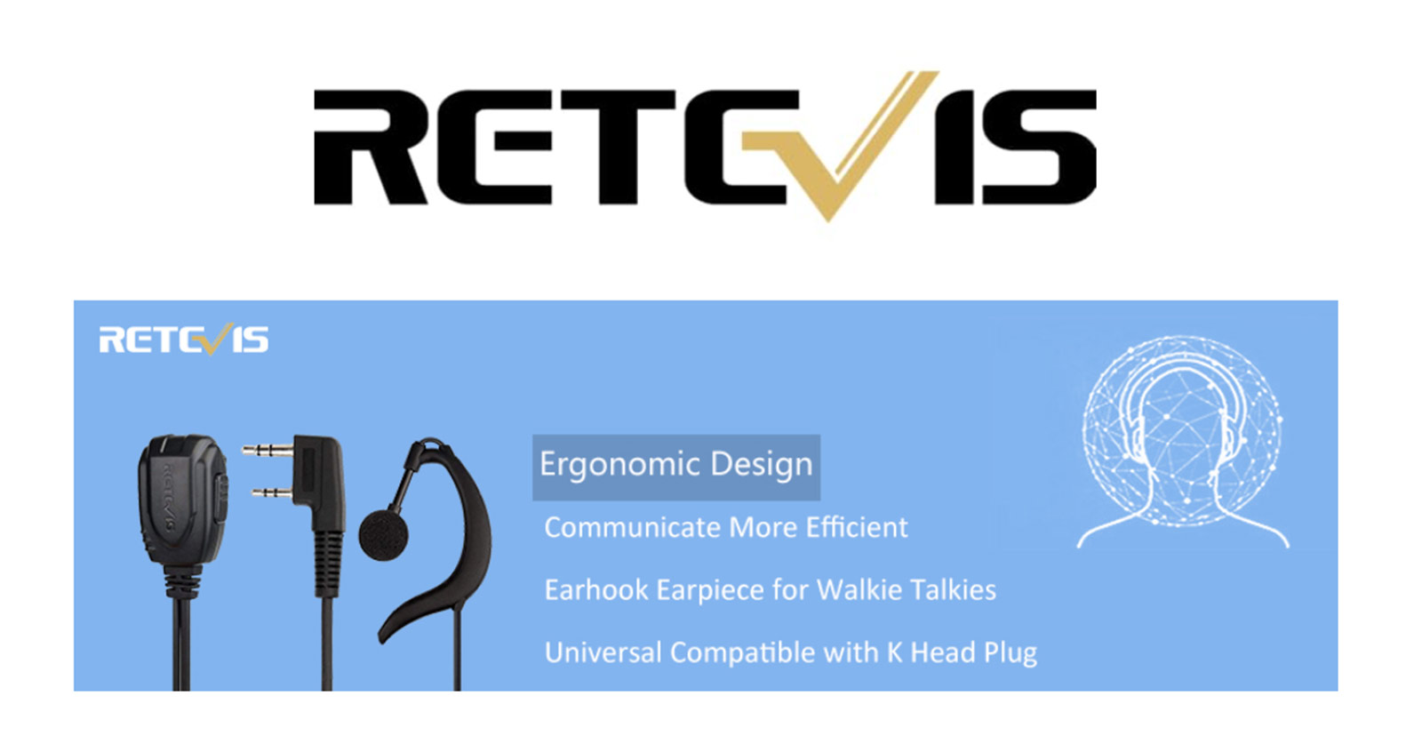 rt86s g shape earpiece detail