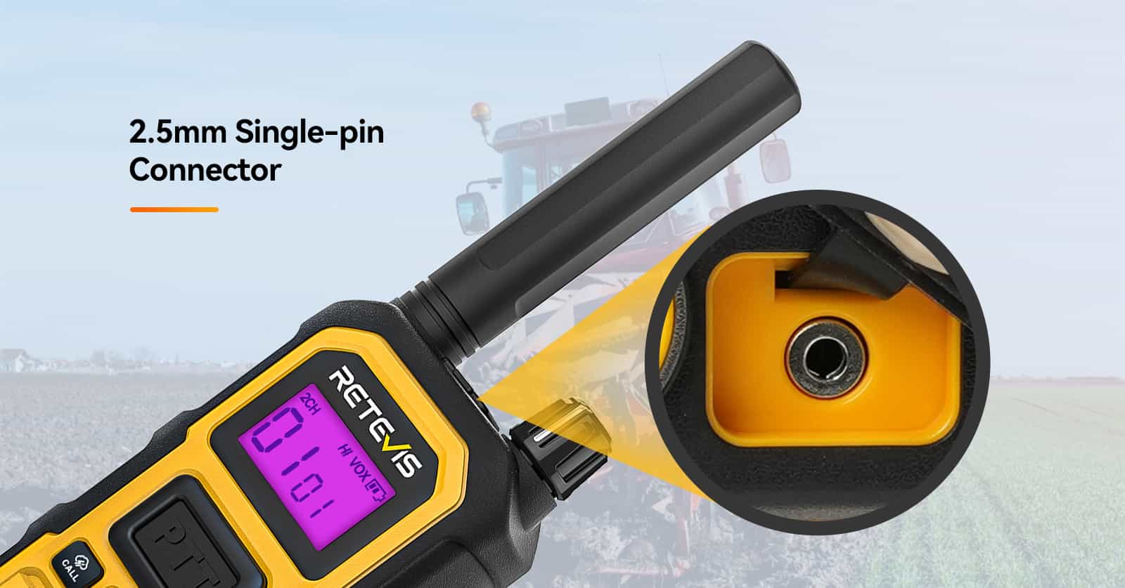 RB48PLUS 2.5mm single-pin connector
