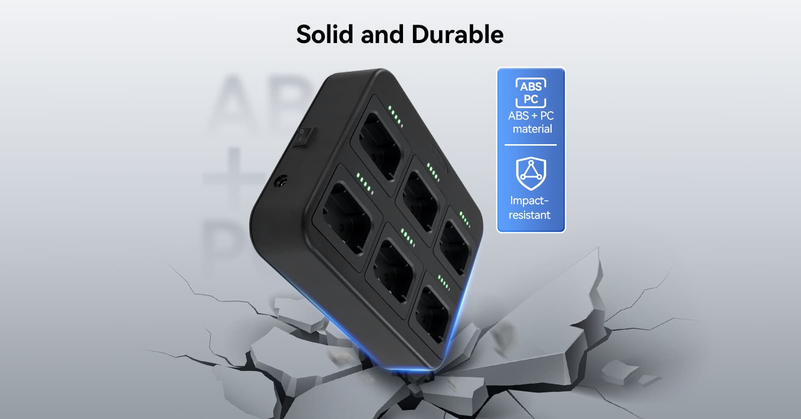 soild and durable six-way charger