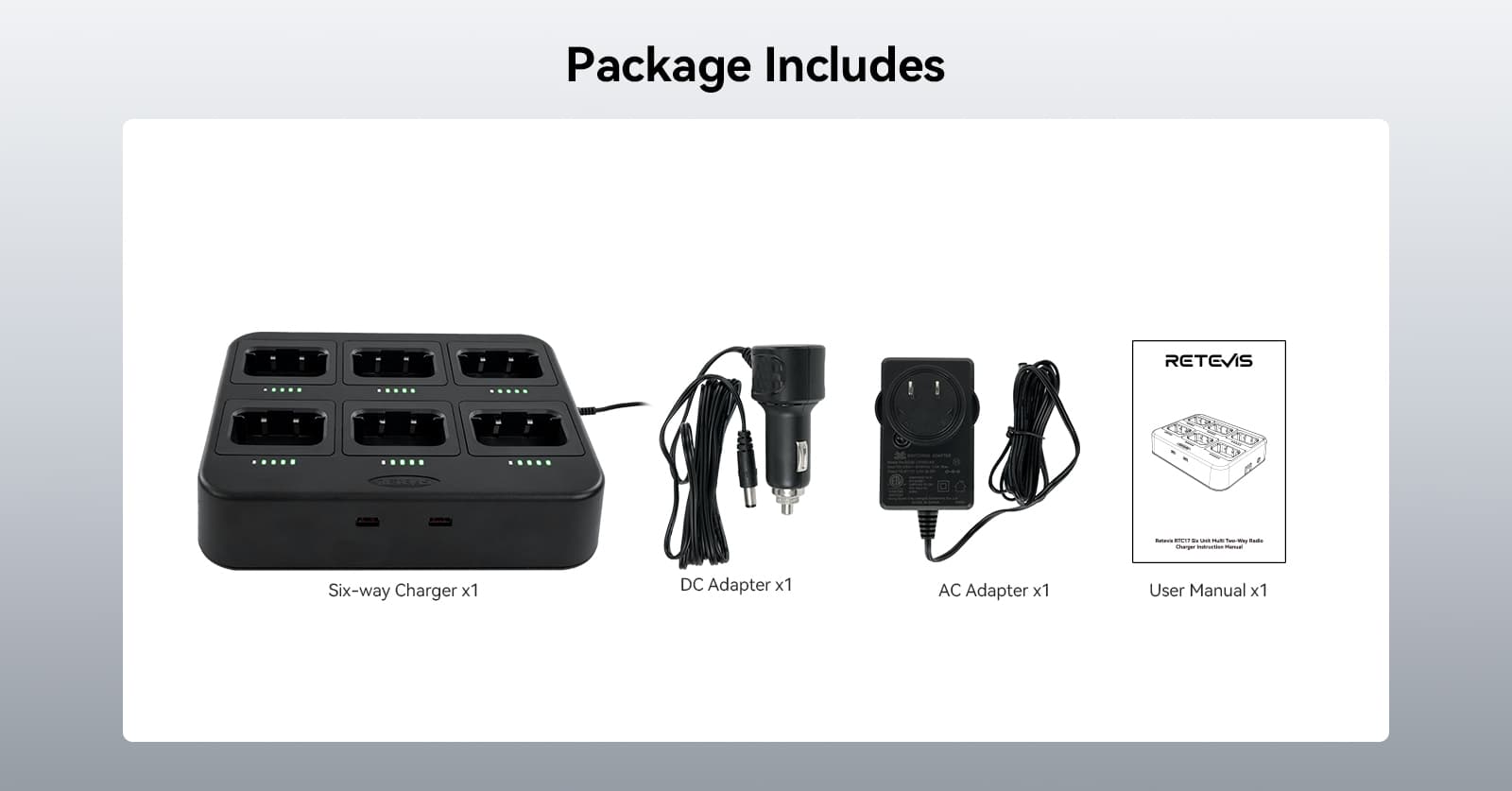 packge includes