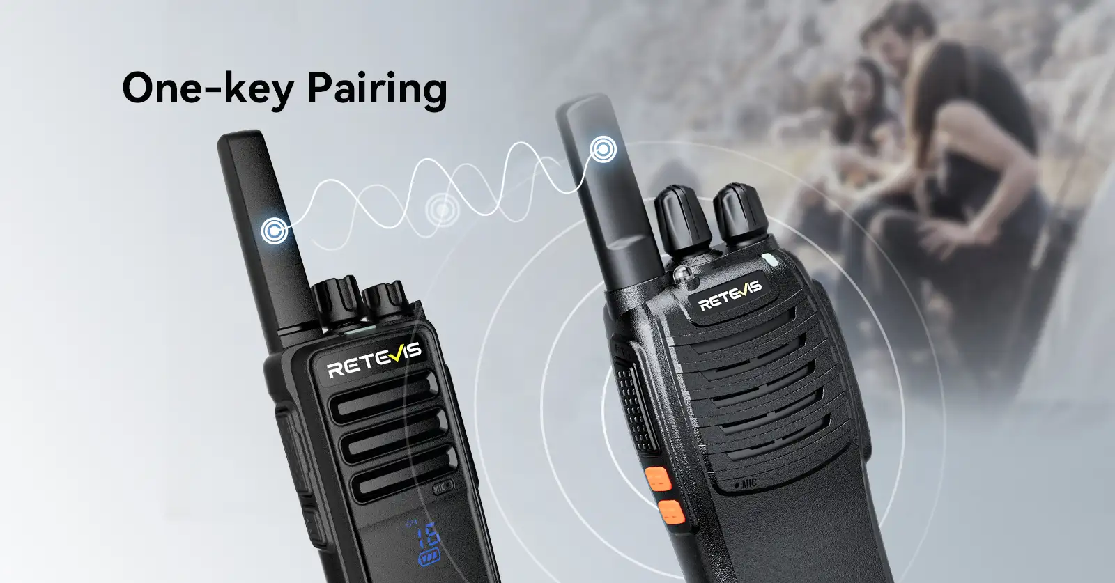 Retevis H777 portable radio one-key pairing function