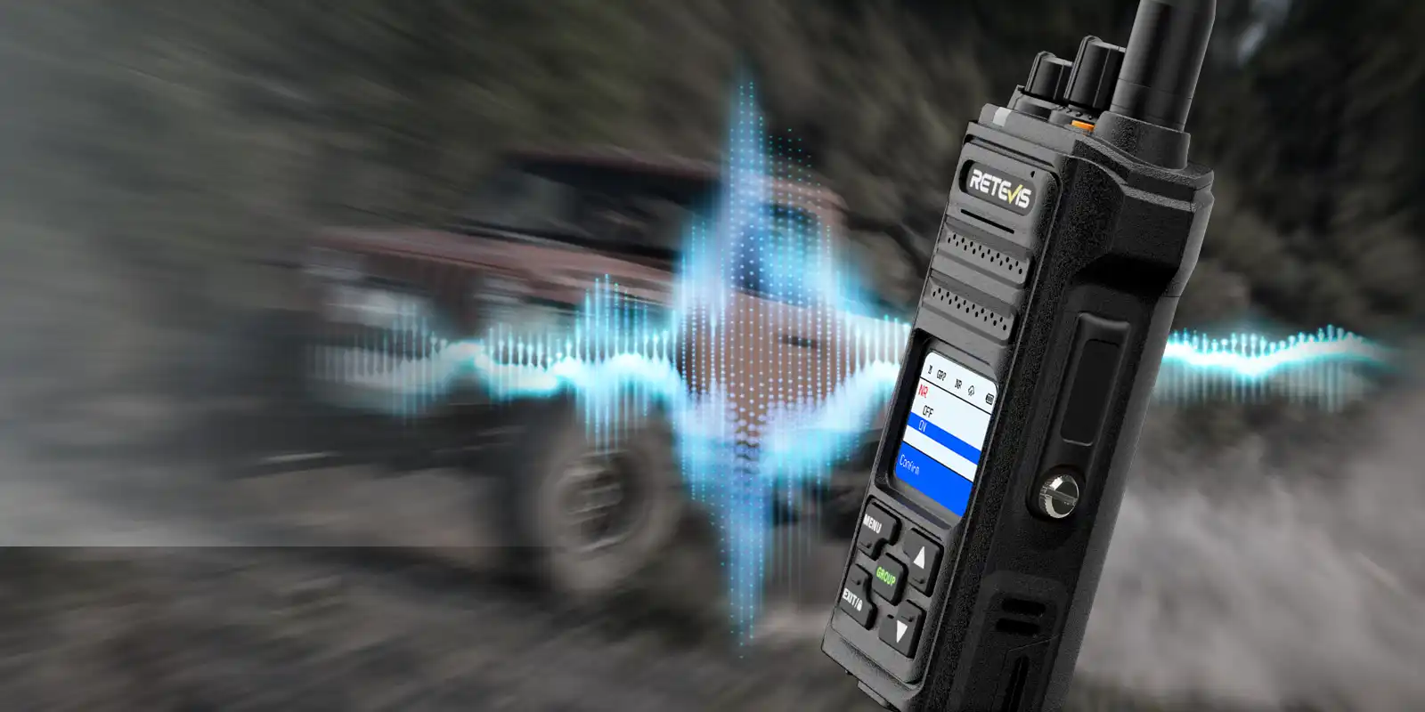 nr30s gmrs two way radio with noise cancelling