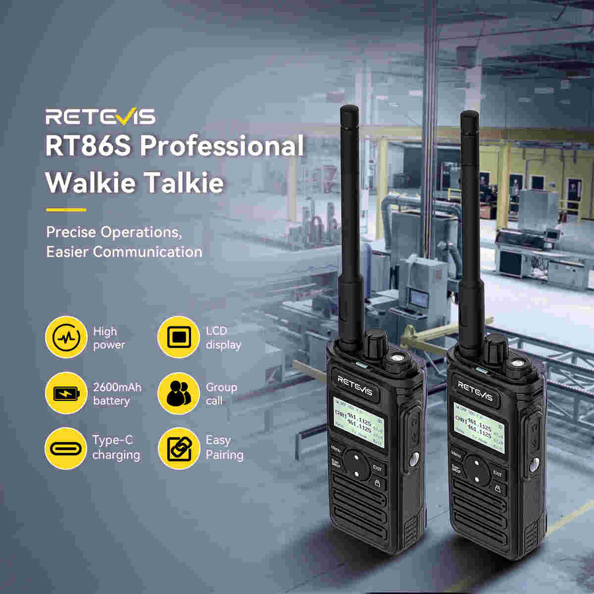 retevis rt86s long range business radio