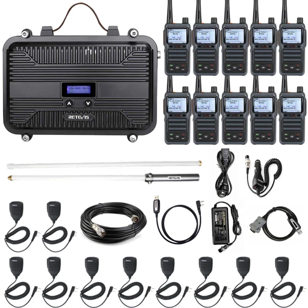 Retevis RT97S GMRS repeater with RB17P GMRS radio bundle
