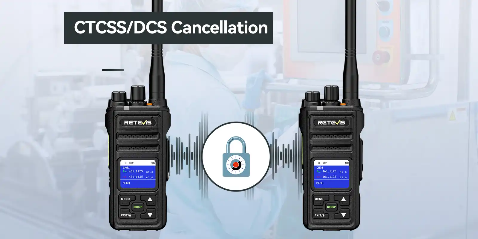 retevis nr630s long range two way radio ctcss dcs functin