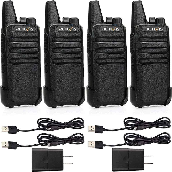 Retevis RT22 Small Walkie Talkies 4Pack for Family