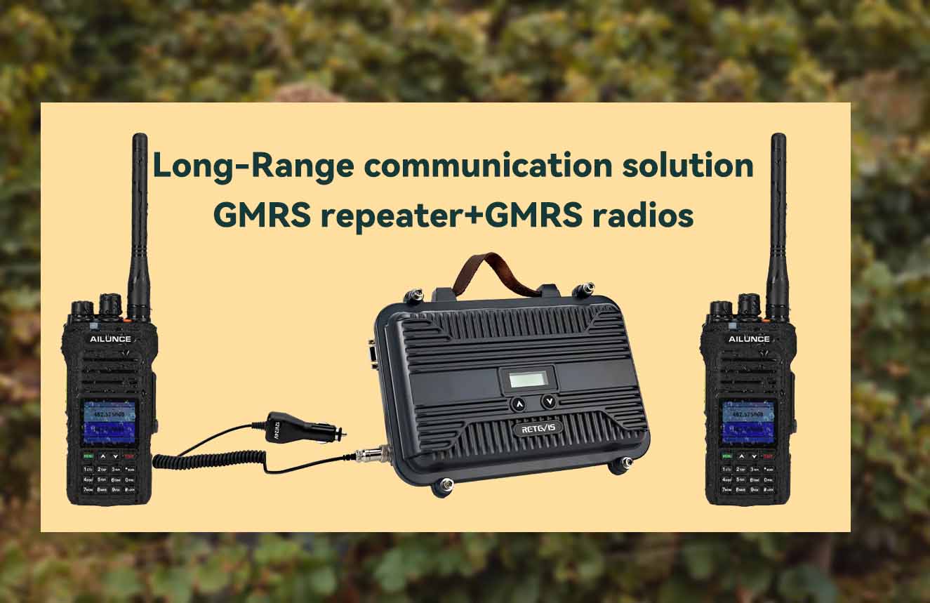 Retevis RT97S Portable Repeater and 2PCS Ailunce HA1G GMRS Radio Bundle