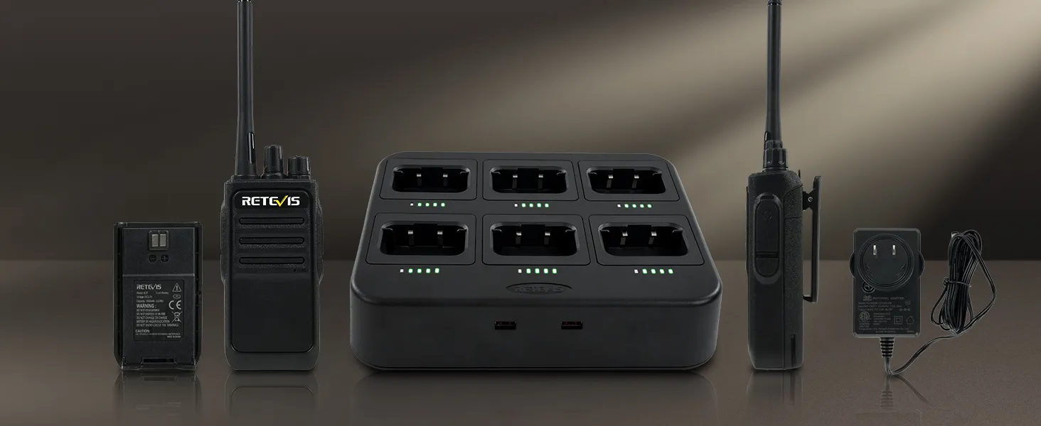 Retevis RT17 FRS Radio with Six Way Charger