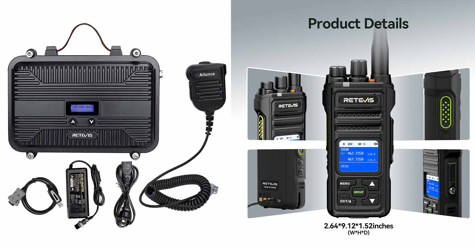 Retevis nr30s with rt97s repeater