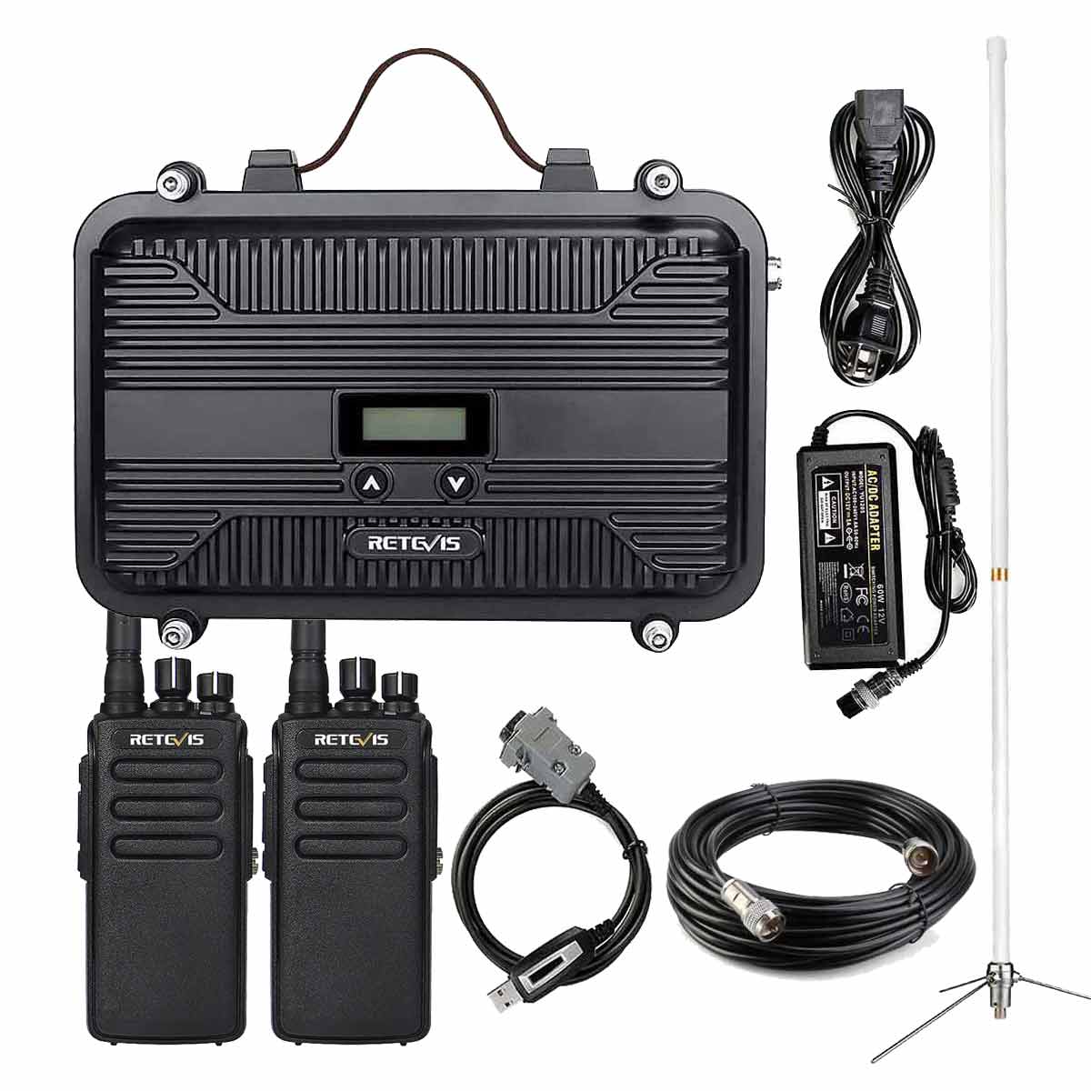 retevis rt81 two way radio with rt97p dmr repeater