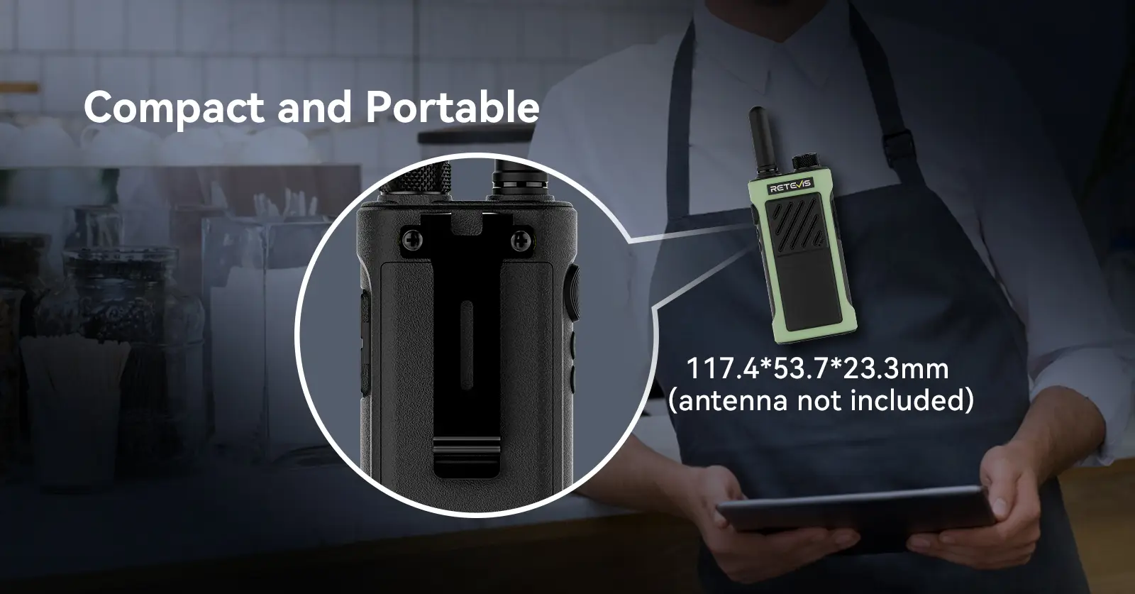 Retevis RB66P RB666P Portable Two Way Radio
