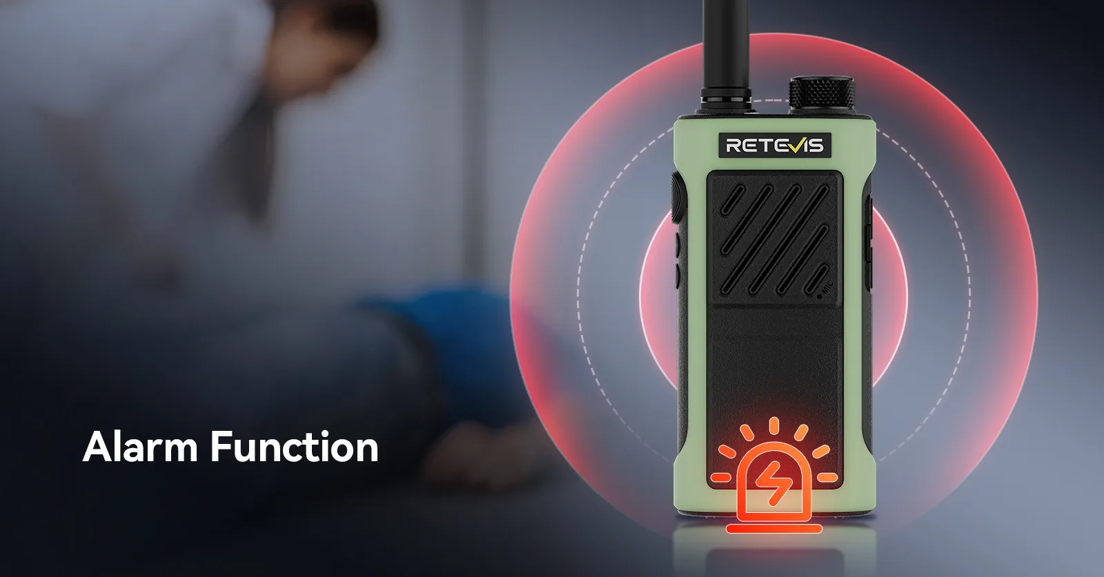 Retevis RB66P RB666P Emergency Alarm function