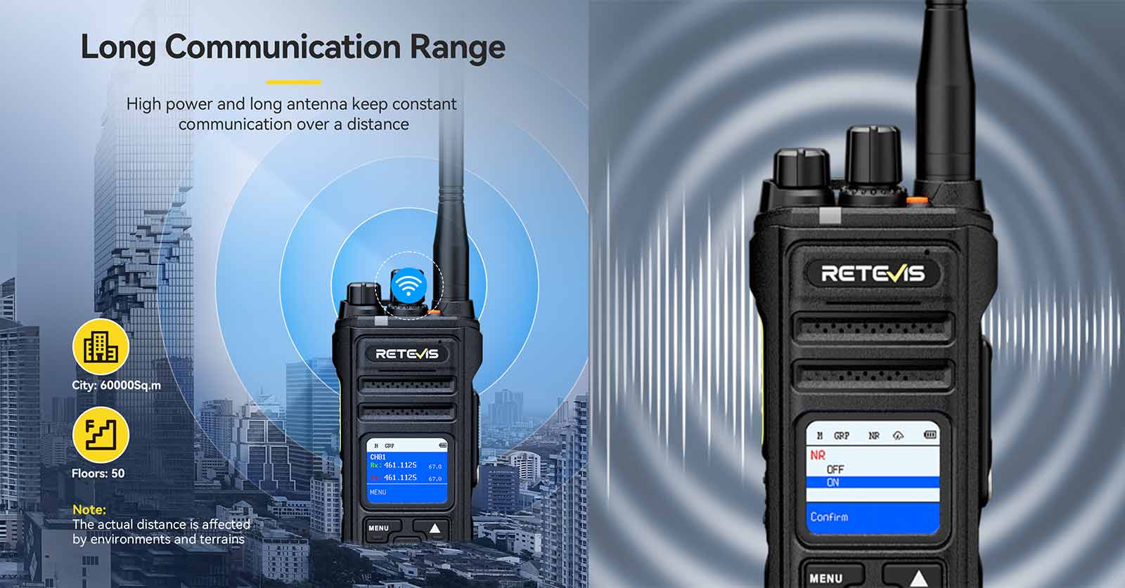 retevis nr630s 10 watt long range radio 