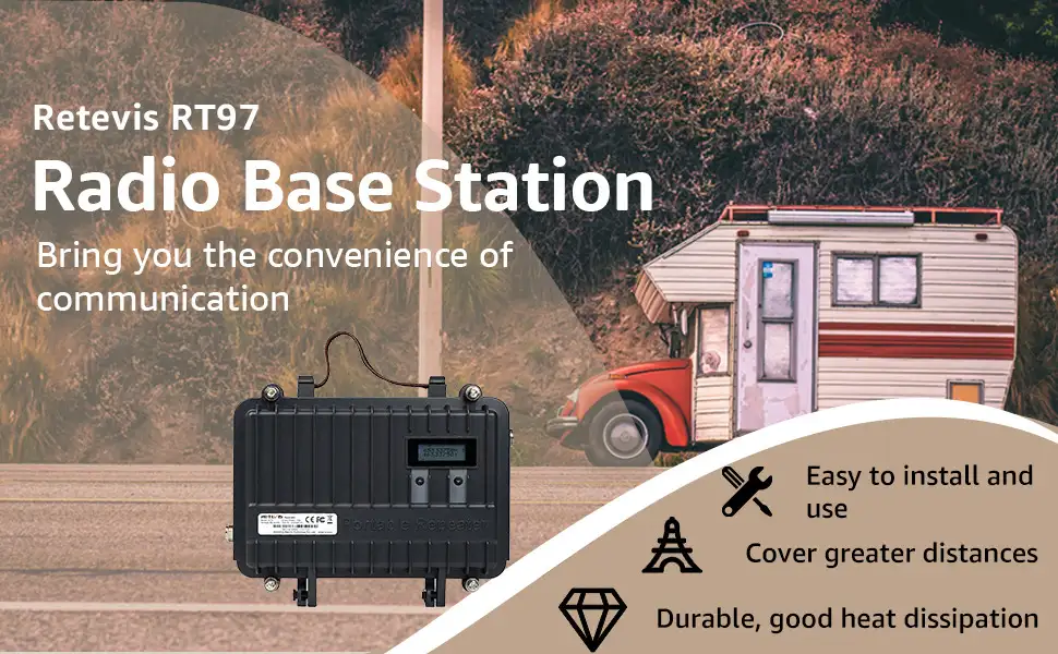 Retevis RT97 GMRS Repeater Portable Base Station