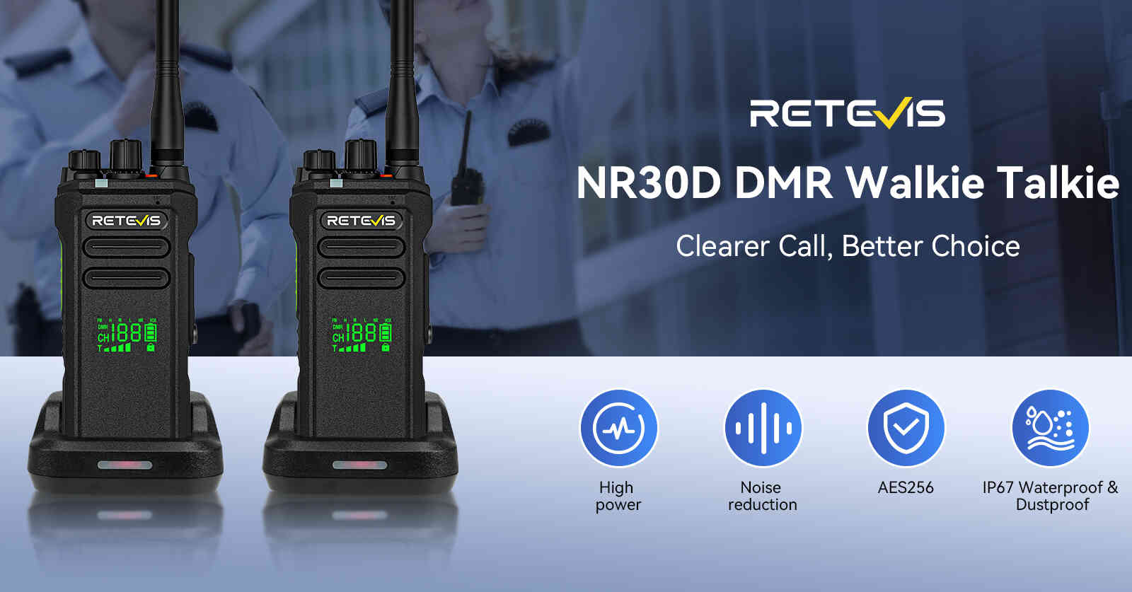 retevis nr30d long range waterproof radio