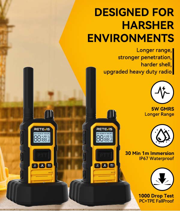 heavy-duty gmrs radio retevis rb48p