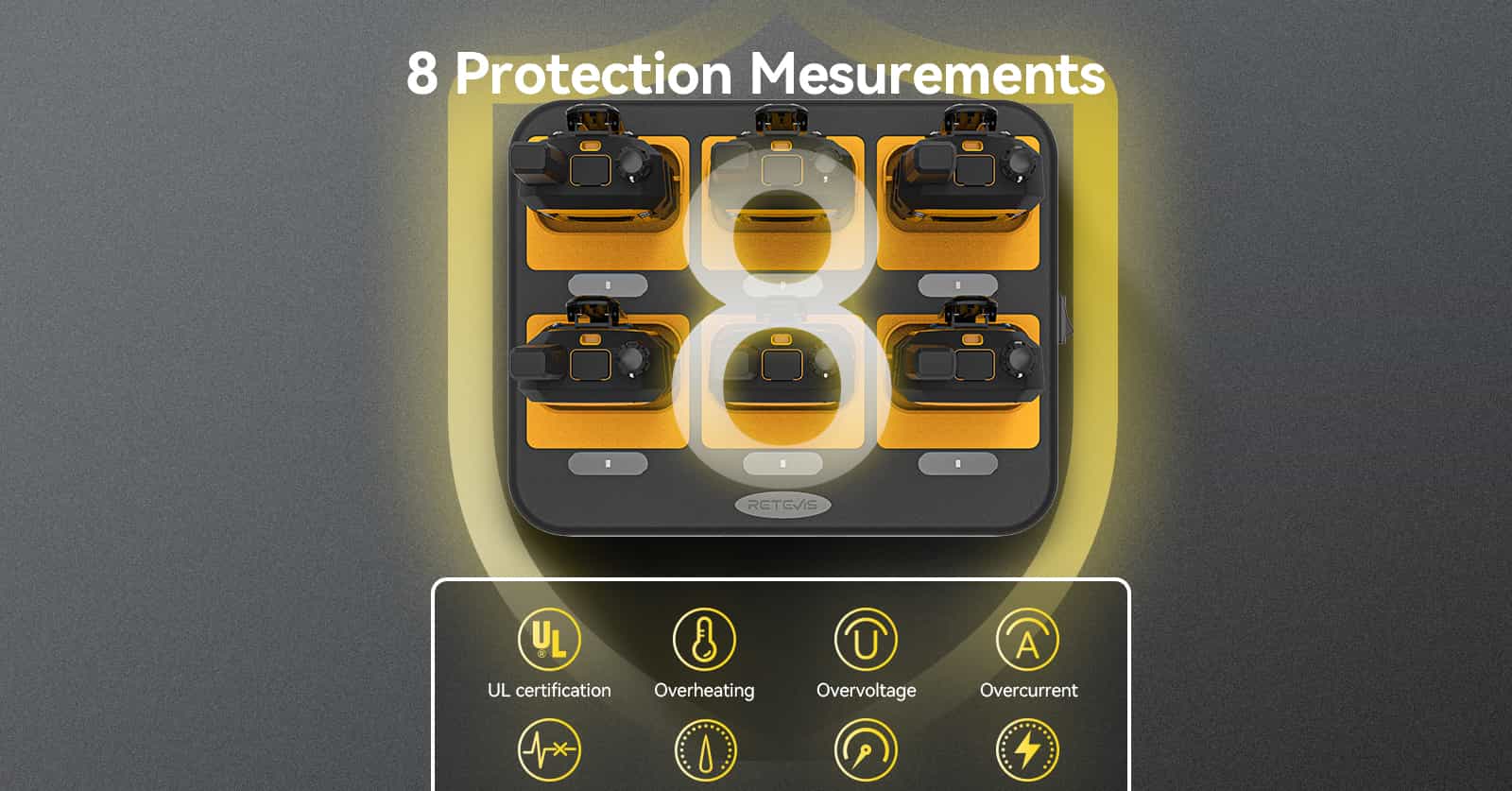 secure charging with this multi-charger