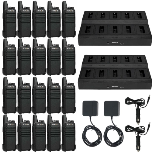 Retevis RT22 20Pack with Multi Chargers