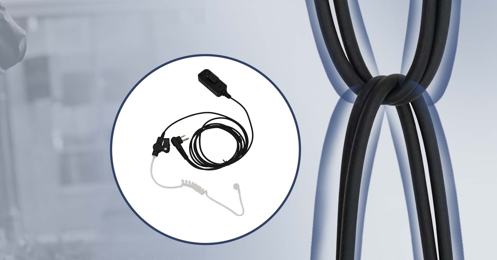 Motorola 2Pin Covert Acoustic Tube Earpiece