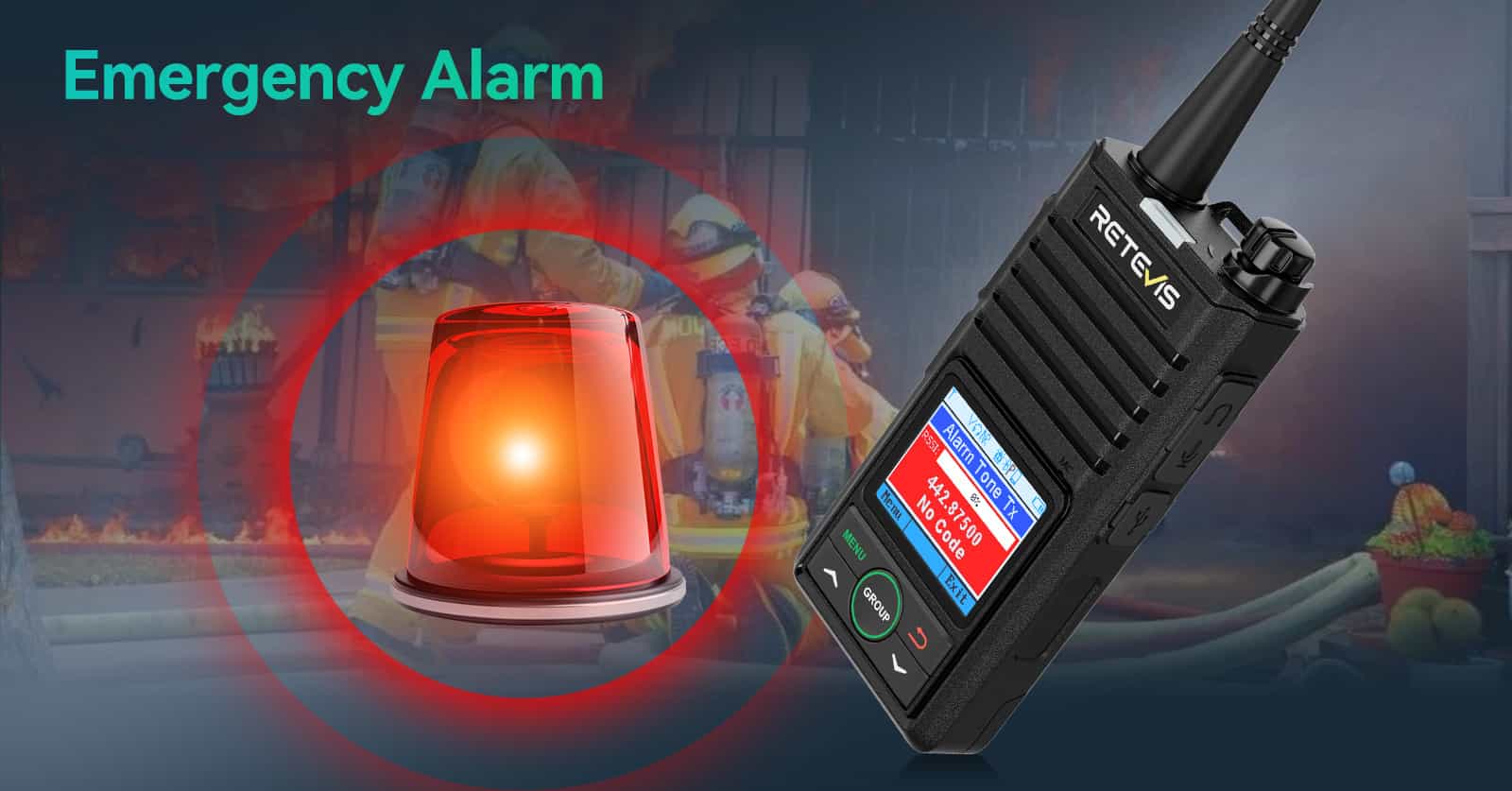 Retevis RB658 Emergency Alarm SOS Radio
