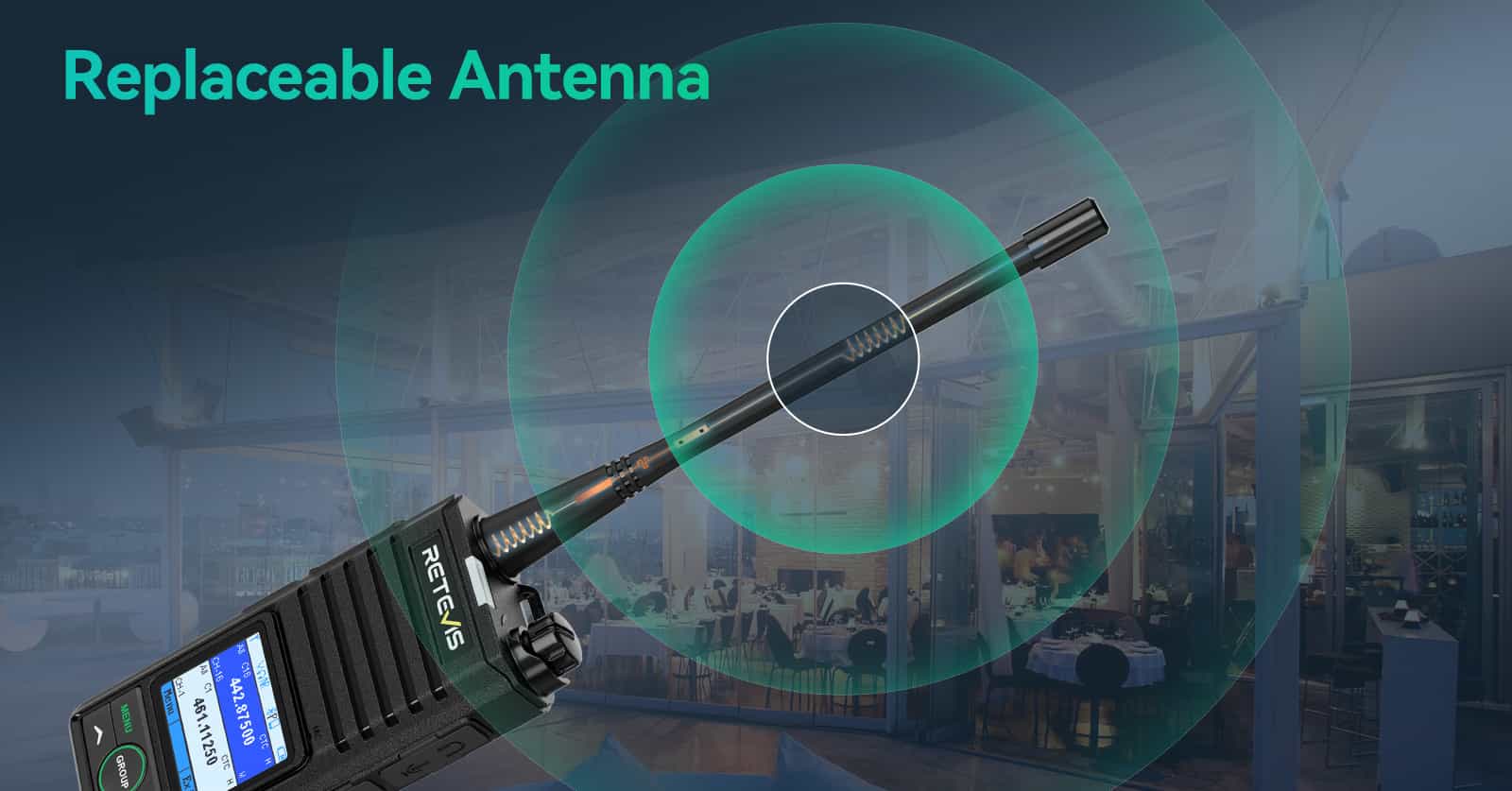 Retevis RB658 Radio support Replaceable Antenna 