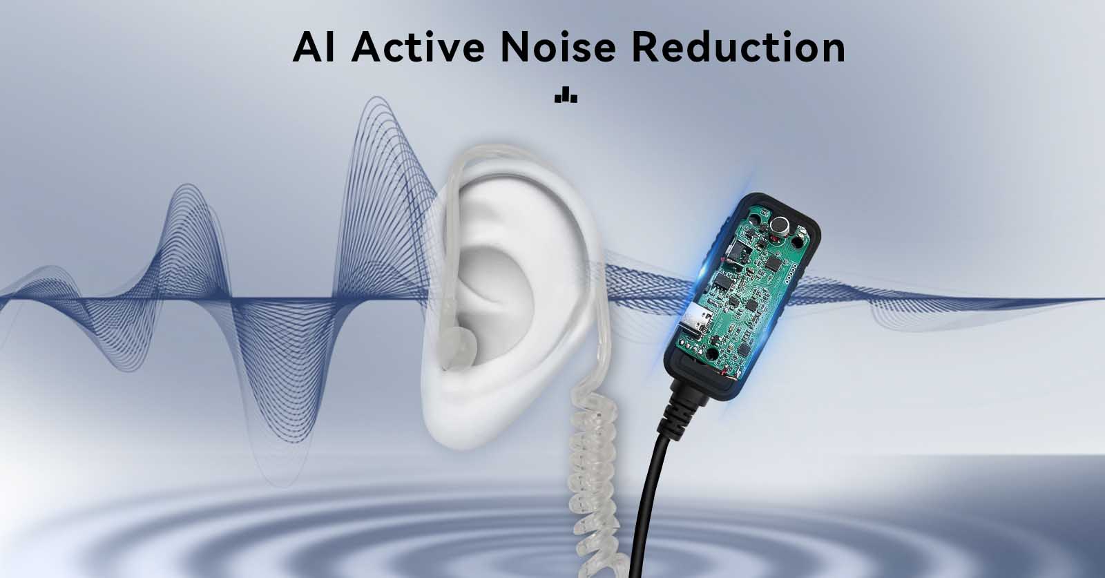 AI Active Noise Reduction earpiece