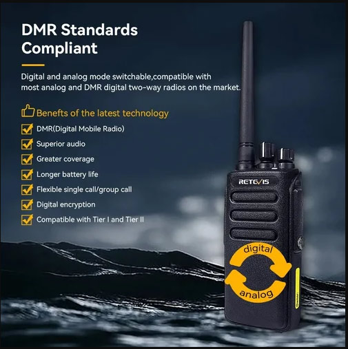 rt81 dual time slot security walkie talkie