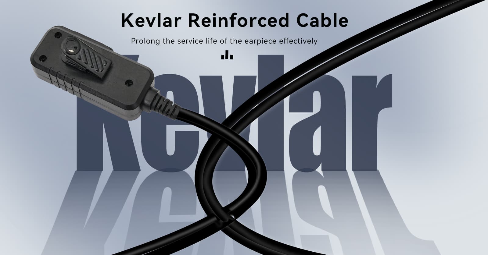 Kevlar Cable two way radio headset