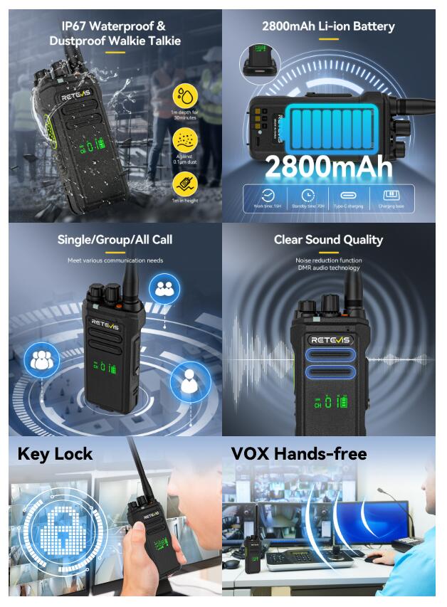 high power noise cancelling radio for long distance use
