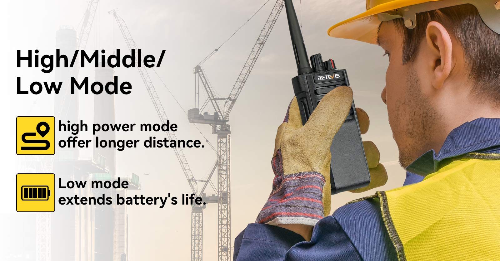 retevis commercial waliie talkie for long distance