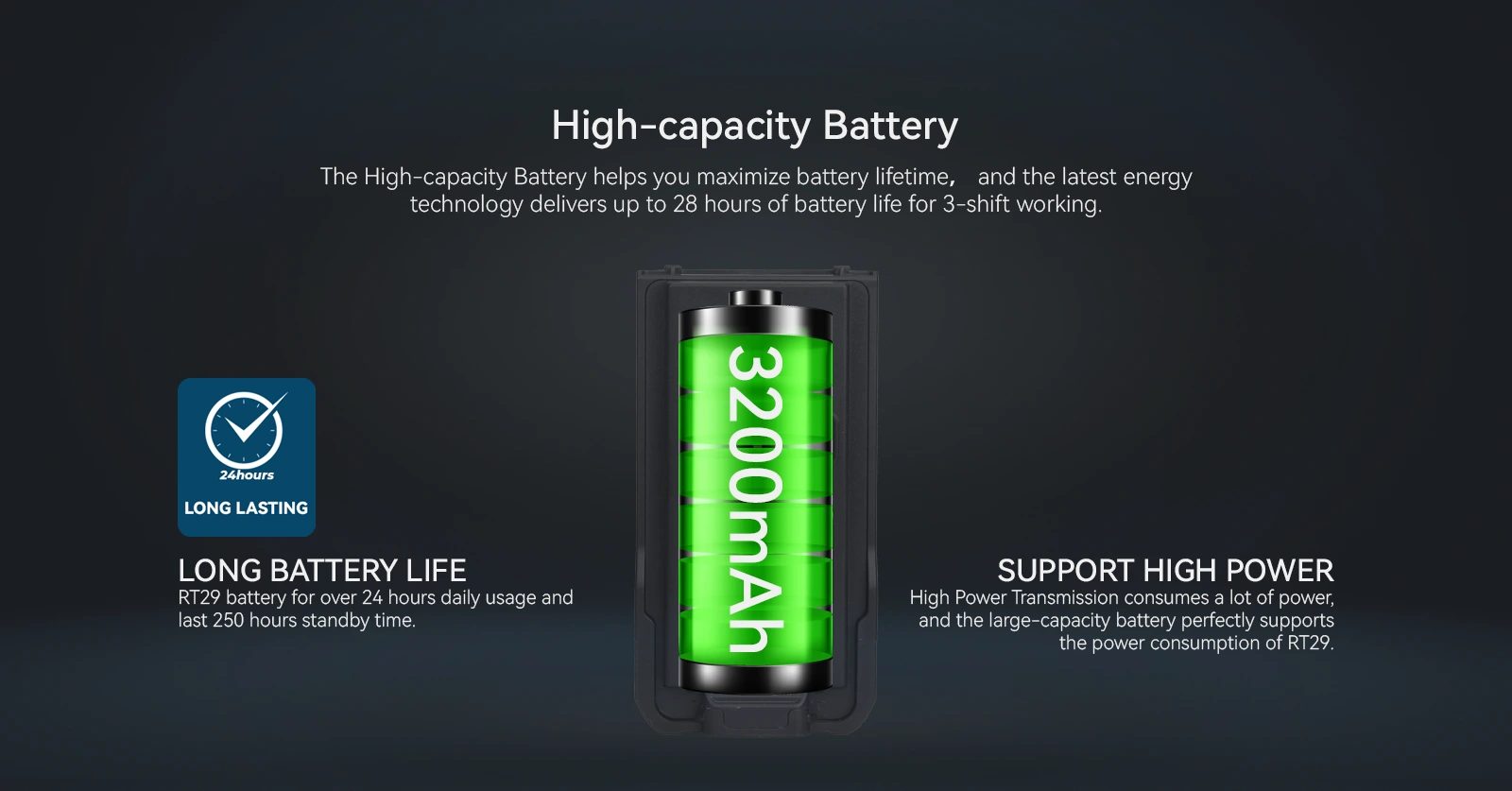 3200mAh Battery