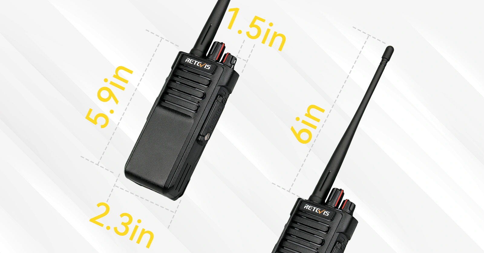 Retevis RT29 Size