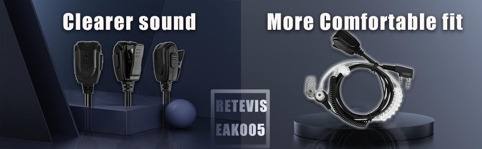 clear and comfortable earpieces for two way radios