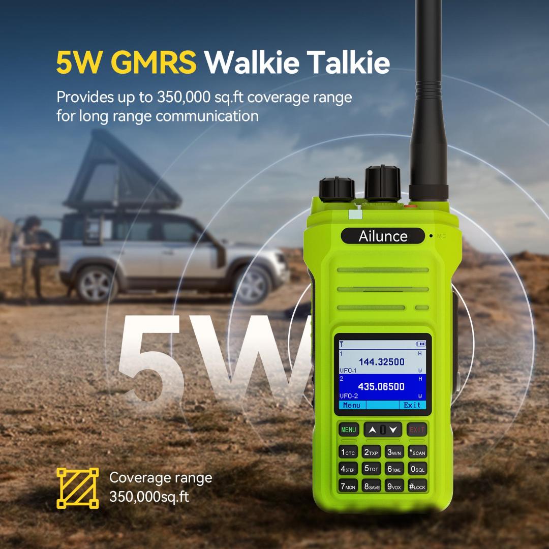 Ailunce HA1G GMRS RADIO GREEN