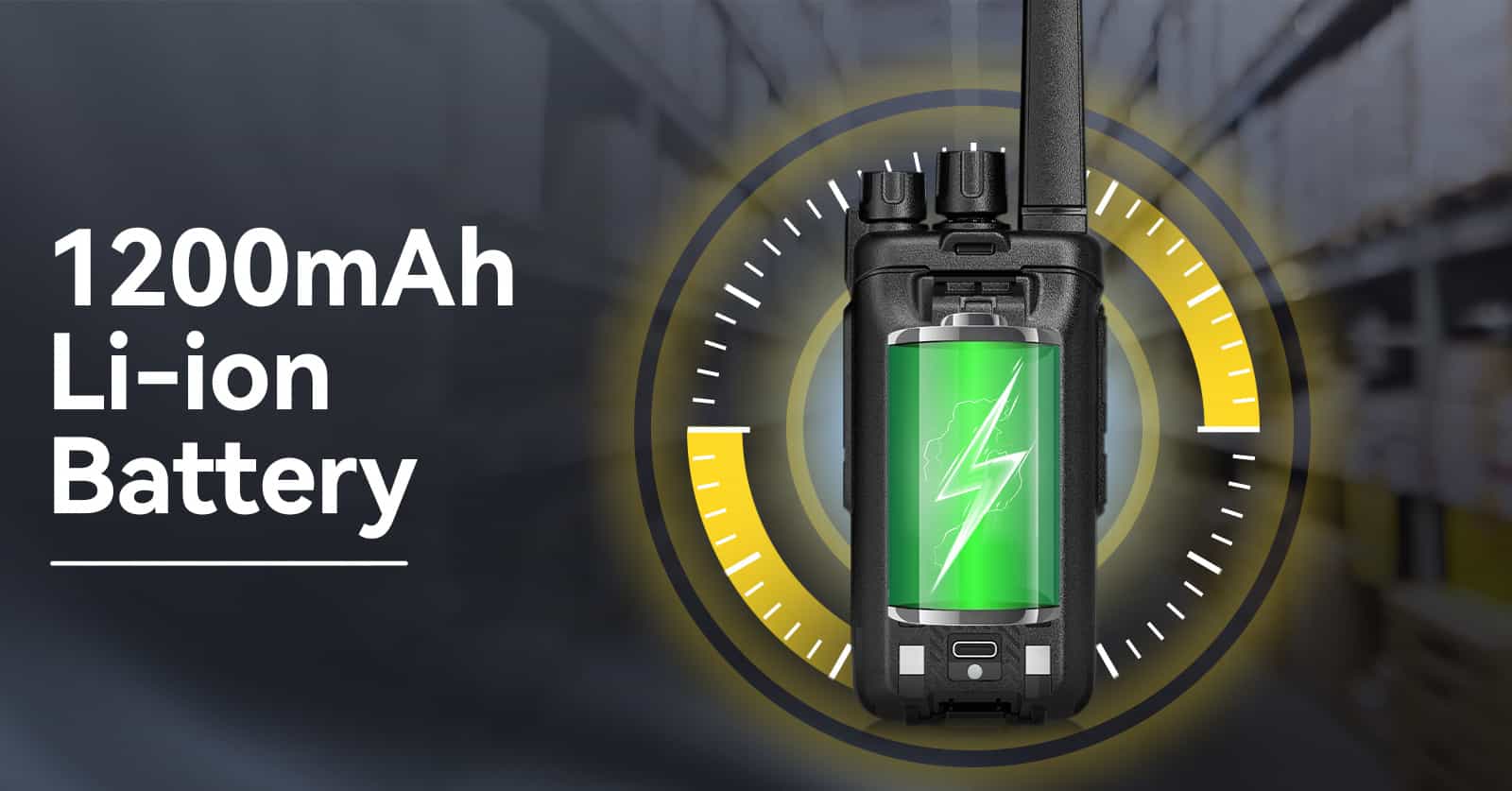 Retevis RT68B Two Way Radio with 1200mAh Battery
