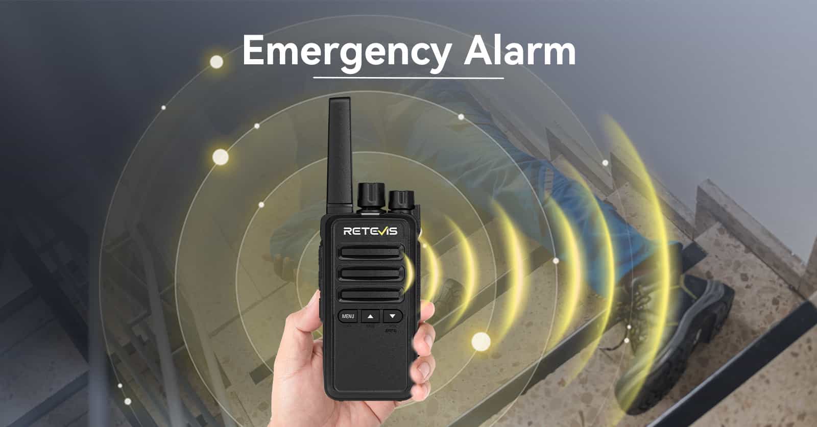 Retevis RT68B Two Way Radio with Emmergency Alarm
